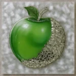 Bling On® Green Apple Resin Wall Art – Luxurious Pop Art for Bold Spaces! 🍏