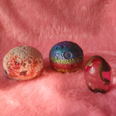 Moon Resin 3D Hand-Crafted Bangle Holder | Decorative Table Showpiece | Corporate Gift | Multipurpose Sphere Stand | Set of 02 ✨🌙💖