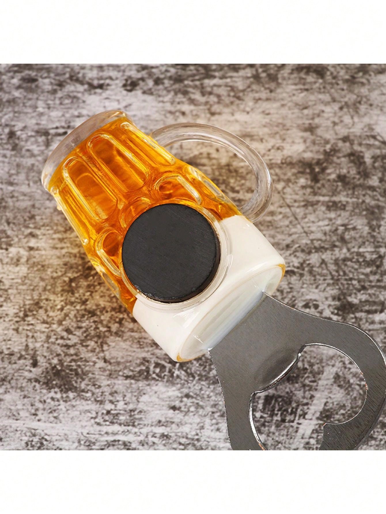 17242105686de7e8443c1ee3292334a062e8086484.jpg - Bling On Decor® | Luxury Handmade Home Decor Close-up of a glass bottle with amber liquid and a large black cap, with a metal bottle opener in the foreground on a textured surface. - Bling On Decor® | Luxury Handmade Home Decor ANJU BALA