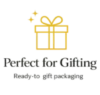 Gold gift box with ribbon symbol, conveying 'Perfect for Gifting' and ready-to-gift packaging.