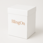 ChatGPT-Image-Apr-25-2025-08_52_23-AM.png - Bling On Decor® | Luxury Handmade Home Decor White gift box with a separate lid, featuring the BlingOn logo in rose-gold lettering on the front. - Bling On Decor® | Luxury Handmade Home Decor ANJU BALA